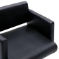 vidaXL Silla de salón de belleza cuero sintético negro