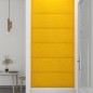 vidaXL Paneles de pared 12 uds terciopelo amarillo 90x30 cm 3,24 m² vidaXL Paneles de pared 12 uds terciopelo amarillo 90x30 cm 3,24 m²