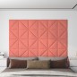 vidaXL Paneles de pared 12 uds terciopelo rosa 30x30 cm 0,54 m² vidaXL Paneles de pared 12 uds terciopelo rosa 30x30 cm 0,54 m²
