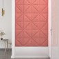 vidaXL Paneles de pared 12 uds terciopelo rosa 30x30 cm 0,54 m² vidaXL Paneles de pared 12 uds terciopelo rosa 30x30 cm 0,54 m²