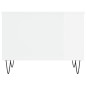 vidaXL Mesa de centro madera contrachapada blanco brillo 60x44,5x45 cm