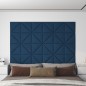 vidaXL Paneles de pared 12 uds terciopelo azul 30x30 cm 0,54 m² vidaXL Paneles de pared 12 uds terciopelo azul 30x30 cm 0,54 m²