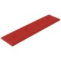 vidaXL Paneles pared 12 uds cuero sintético rojo tinto 60x15 cm 1,08m²