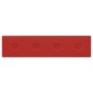 vidaXL Paneles pared 12 uds cuero sintético rojo tinto 60x15 cm 1,08m²