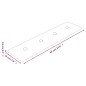vidaXL Paneles pared 12 uds cuero sintético rojo tinto 60x15 cm 1,08m²