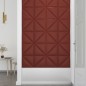 vidaXL Paneles de pared 12 uds cuero sintético rojo 30x30 cm 0,54 m² vidaXL Paneles de pared 12 uds cuero sintético rojo 30x30 cm 0,54 m²