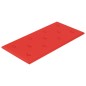 vidaXL Paneles de pared 12 uds cuero PE rojo 60x30 cm 2,16 m²