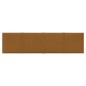 vidaXL Paneles de pared 12 uds terciopelo marrón 60x15 cm 1,08 m²