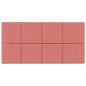 vidaXL Paneles de pared 12 uds terciopelo rosa 60x30 cm 2,16 m² vidaXL Paneles de pared 12 uds terciopelo rosa 60x30 cm 2,16 m²