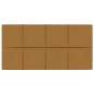vidaXL Paneles de pared 12 uds terciopelo marrón 60x30 cm 2,16 m² vidaXL Paneles de pared 12 uds terciopelo marrón 60x30 cm 2,16 m²