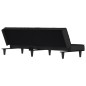 vidaXL Sofá cama de terciopelo gris oscuro vidaXL Sofá cama de terciopelo gris oscuro