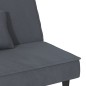 vidaXL Sofá cama de terciopelo gris oscuro vidaXL Sofá cama de terciopelo gris oscuro