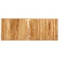 vidaXL Set muebles de bar 9 pzas madera maciza acacia cuero auténtico