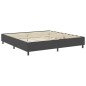 vidaXL Cama box spring tela gris oscuro 200x200 cm vidaXL Cama box spring tela gris oscuro 200x200 cm