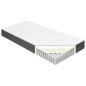vidaXL Cama box spring tela gris oscuro 200x200 cm vidaXL Cama box spring tela gris oscuro 200x200 cm