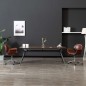 vidaXL Silla de oficina giratoria de cuero sintético marrón vidaXL Silla de oficina giratoria de cuero sintético marrón