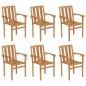 vidaXL Conjunto de comedor de jardín 7 piezas madera maciza de teca vidaXL Conjunto de comedor de jardín 7 piezas madera maciza de teca