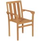 vidaXL Conjunto de comedor de jardín 7 piezas madera maciza de teca vidaXL Conjunto de comedor de jardín 7 piezas madera maciza de teca