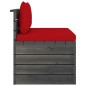 vidaXL Muebles de jardín de palets 3 piezas cojines madera maciza pino vidaXL Muebles de jardín de palets 3 piezas cojines madera maciza pino