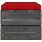 vidaXL Muebles de jardín de palets 3 piezas cojines madera maciza pino vidaXL Muebles de jardín de palets 3 piezas cojines madera maciza pino