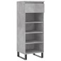 vidaXL Mueble zapatero madera contrachapada gris hormigón 40x36x105 cm vidaXL Mueble zapatero madera contrachapada gris hormigón 40x36x105 cm
