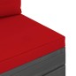 vidaXL Muebles de palets de jardín 10 pzas cojines madera maciza pino