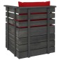 vidaXL Muebles de palets de jardín 12 pzas cojines madera maciza pino vidaXL Muebles de palets de jardín 12 pzas cojines madera maciza pino