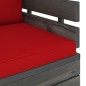 vidaXL Muebles de palets de jardín 12 pzas cojines madera maciza pino vidaXL Muebles de palets de jardín 12 pzas cojines madera maciza pino
