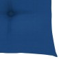 vidaXL Sillas de jardín 2 uds madera maciza de teca con cojines azules vidaXL Sillas de jardín 2 uds madera maciza de teca con cojines azules