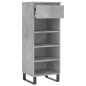 vidaXL Mueble zapatero madera contrachapada gris hormigón 40x36x105 cm vidaXL Mueble zapatero madera contrachapada gris hormigón 40x36x105 cm