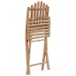 vidaXL Set de comedor de jardín plegable 5 piezas con cojines bambú vidaXL Set de comedor de jardín plegable 5 piezas con cojines bambú
