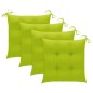 vidaXL Set de comedor de jardín plegable 5 piezas con cojines bambú vidaXL Set de comedor de jardín plegable 5 piezas con cojines bambú
