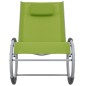 vidaXL Silla mecedora de jardín de textilene verde vidaXL Silla mecedora de jardín de textilene verde
