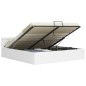 vidaXL Cama canapé hidráulica con LED cuero sintético blanco 160x200cm vidaXL Cama canapé hidráulica con LED cuero sintético blanco 160x200cm