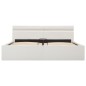 vidaXL Cama canapé hidráulica con LED cuero sintético blanco 160x200cm vidaXL Cama canapé hidráulica con LED cuero sintético blanco 160x200cm