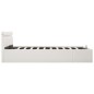 vidaXL Cama canapé hidráulica con LED cuero sintético blanco 160x200cm vidaXL Cama canapé hidráulica con LED cuero sintético blanco 160x200cm