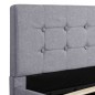 vidaXL Cama canapé hidráulica con almacenaje tela gris claro 120x200cm vidaXL Cama canapé hidráulica con almacenaje tela gris claro 120x200cm