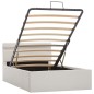 vidaXL Cama canapé hidráulica con LED cuero sintético blanco 90x200 cm vidaXL Cama canapé hidráulica con LED cuero sintético blanco 90x200 cm