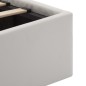 vidaXL Cama canapé hidráulica con LED cuero sintético blanco 90x200 cm vidaXL Cama canapé hidráulica con LED cuero sintético blanco 90x200 cm