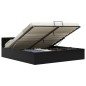 vidaXL Cama canapé hidráulica con LED cuero sintético negra 160x200 cm vidaXL Cama canapé hidráulica con LED cuero sintético negra 160x200 cm