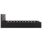 vidaXL Cama canapé hidráulica con LED cuero sintético negra 160x200 cm vidaXL Cama canapé hidráulica con LED cuero sintético negra 160x200 cm