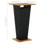 vidaXL Conjunto de bar para jardín 3 piezas negro vidaXL Conjunto de bar para jardín 3 piezas negro