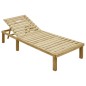vidaXL Tumbona con cojín azul royal madera de pino impregnada