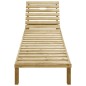 vidaXL Tumbona con cojín azul royal madera de pino impregnada