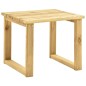 vidaXL Tumbona de jardín con mesa y cojín de madera de pino impregnada vidaXL Tumbona de jardín con mesa y cojín de madera de pino impregnada
