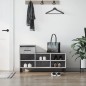 vidaXL Mueble zapatero madera contrachapada gris hormigón 102x36x60 cm vidaXL Mueble zapatero madera contrachapada gris hormigón 102x36x60 cm