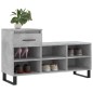 vidaXL Mueble zapatero madera contrachapada gris hormigón 102x36x60 cm vidaXL Mueble zapatero madera contrachapada gris hormigón 102x36x60 cm