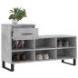 vidaXL Mueble zapatero madera contrachapada gris hormigón 102x36x60 cm vidaXL Mueble zapatero madera contrachapada gris hormigón 102x36x60 cm