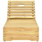 vidaXL Tumbona con cojín azul royal madera de pino impregnada vidaXL Tumbona con cojín azul royal madera de pino impregnada