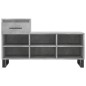 vidaXL Mueble zapatero madera contrachapada gris hormigón 102x36x60 cm vidaXL Mueble zapatero madera contrachapada gris hormigón 102x36x60 cm
